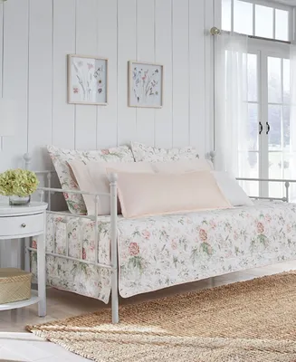 Laura Ashley Breezy Floral 4-Pc. Quilt Set, Daybed
