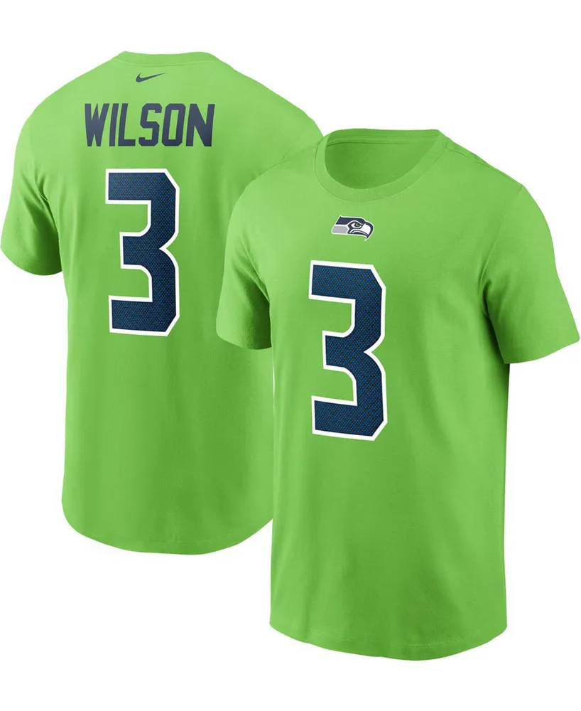 Men's Nike Russell Wilson Navy Denver Broncos Player Name & Number T-Shirt