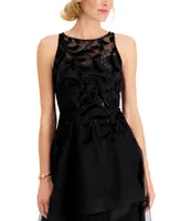 Adrianna Papell Embellished High-Low Dress