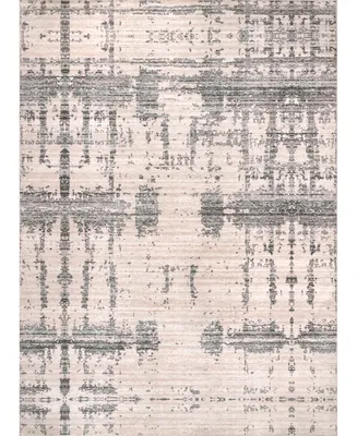 nuLoom Aurora HJAU08A Machine-Washable 4' x 6' Area Rug - Silver