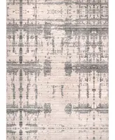 nuLoom Aurora HJAU08A Machine-Washable 4' x 6' Area Rug - Silver