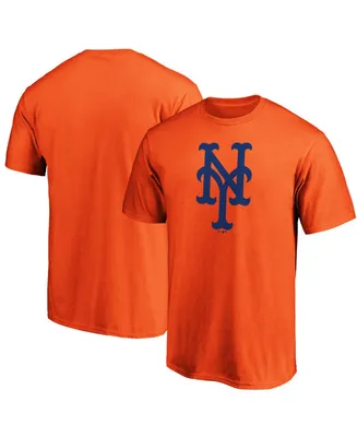 Men's Orange New York Mets Official Logo T-shirt