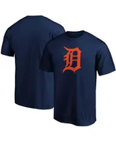 Men's Navy Detroit Tigers Official Logo T-shirt