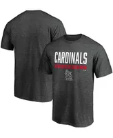 Men's Big and Tall Charcoal St. Louis Cardinals Win Stripe T-shirt