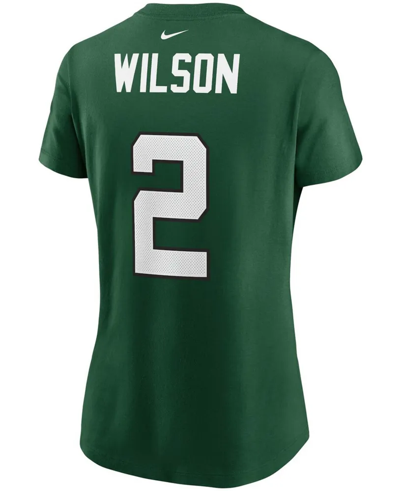 Women's Zach Wilson Green New York Jets 2021 Nfl Draft First Round Pick Player Name Number T-shirt