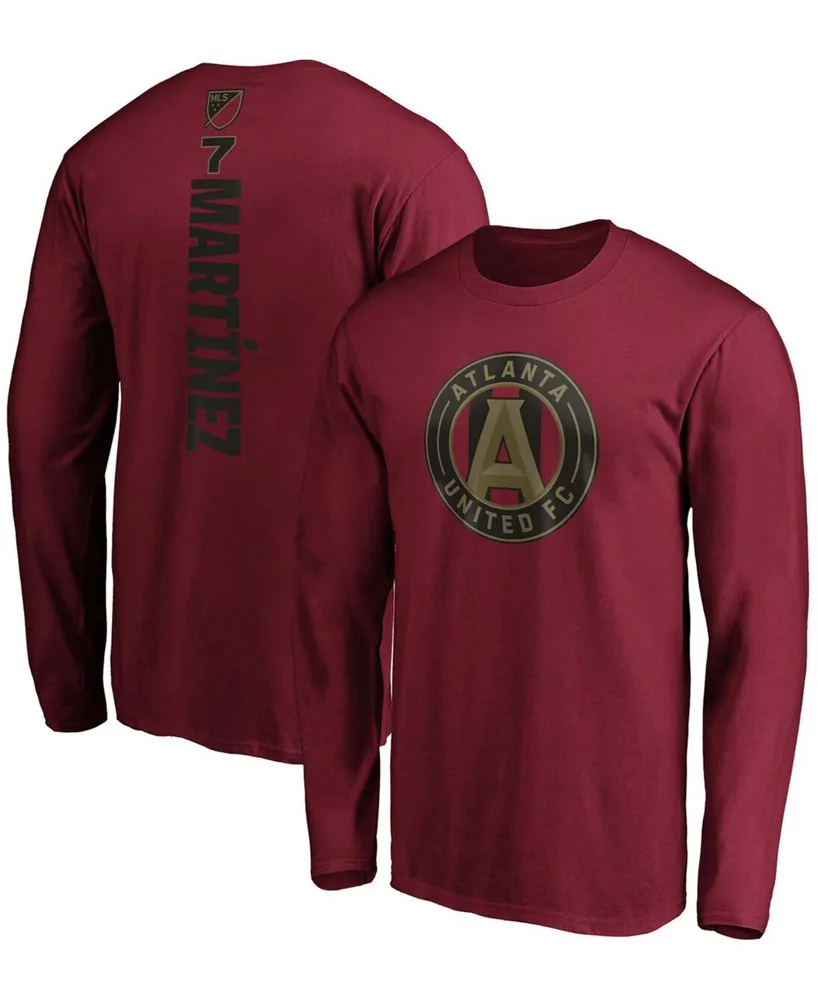 Men's Josef Martinez Red Atlanta United Fc Playmaker Name and Number Long Sleeve T-shirt