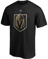 Men's Alex Pietrangelo Black Vegas Golden Knights Authentic Stack Name and Number T-shirt