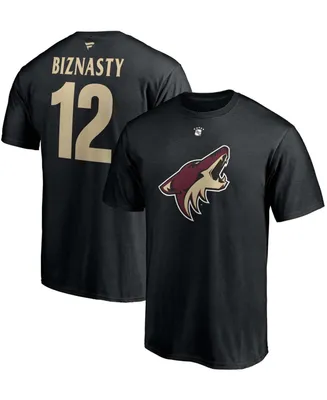 Men's Paul Bissonnette Black Arizona Coyotes Authentic Stack Retired Player Nickname and Number T-shirt