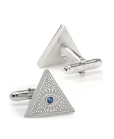 Ox & Bull Trading Co. Men's Evil Eye Amulet Cufflinks - Silver