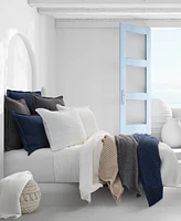 White Sand Pebble Beach Honeycomb Coverlet