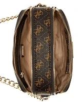 Guess Noelle Small Double Compartment Chain Camera Crossbody