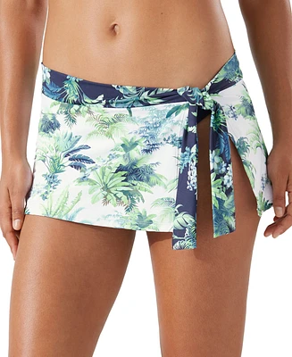 Tommy Bahama Palm Modern Side-Tie Skirt Swim Bottoms