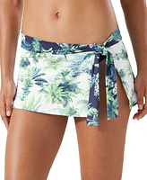 Tommy Bahama Palm Modern Side-Tie Skirt Swim Bottoms
