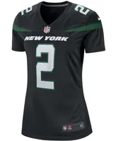 Women's Zach Wilson Black New York Jets Alternate 2021 Nfl Draft First Round Pick Game Jersey