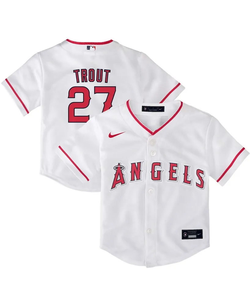 Nike Toddler Boys Mike Trout White Los Angeles Angels Home Replica Player  Jersey