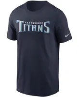 Men's Navy Tennessee Titans Team Wordmark T-shirt