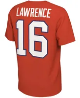 Men's Trevor Lawrence Orange Clemson Tigers Alumni Name Number T-shirt