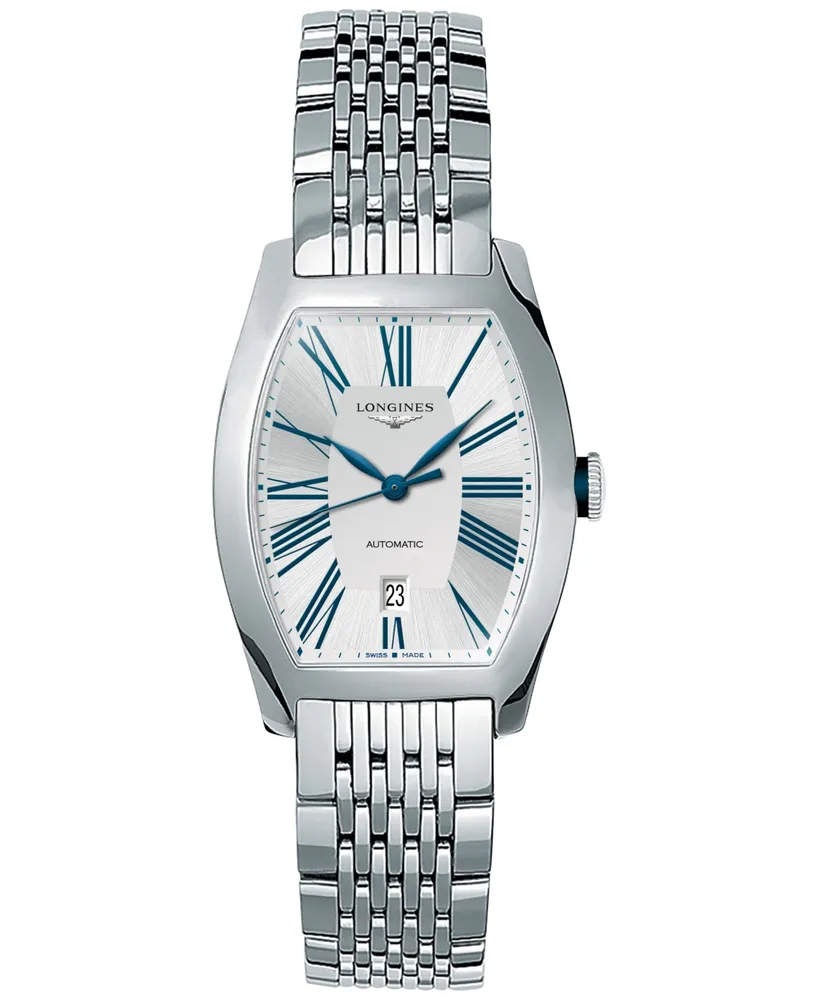 Longines Women's Swiss Automatic Evidenza Stainless Steel Bracelet Watch 26x31mm