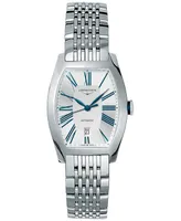 Longines Women's Swiss Automatic Evidenza Stainless Steel Bracelet Watch 26x31mm