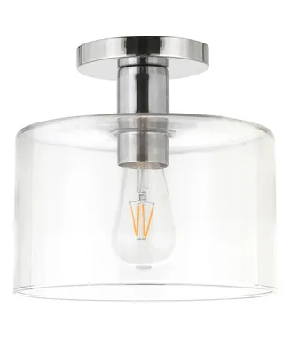 Henri Semi Flush Mount Ceiling Light with Glass Shade
