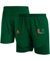 Men's Big and Tall Green Miami Hurricanes 2021 Sideline Aeroready Training Shorts