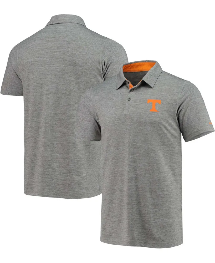 Men's Gray Tennessee Volunteers Tech Trail Space Dye Omni-Shade Polo