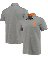 Men's Gray Tennessee Volunteers Tech Trail Space Dye Omni-Shade Polo