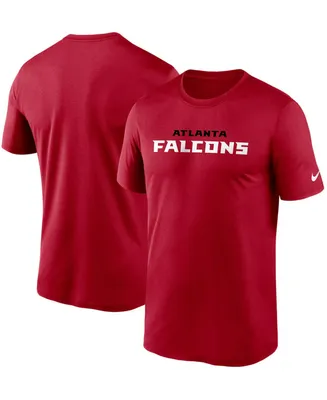 Men's Big and Tall Red Atlanta Falcons Wordmark Legend Performance T-shirt