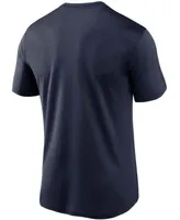 Men's Big and Tall Navy Denver Broncos Logo Essential Legend Performance T-shirt