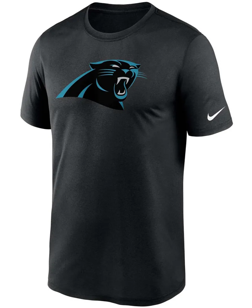 Men's Big and Tall Black Carolina Panthers Logo Essential Legend Performance T-shirt