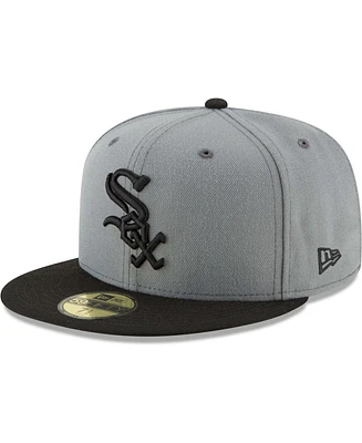 Men's Gray, Black Chicago White Sox Two-Tone 59FIFTY Fitted Hat