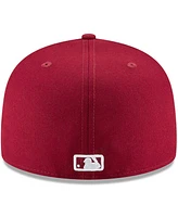 Men's Crimson Los Angeles Dodgers Fashion Color Basic 59FIFTY Fitted Hat