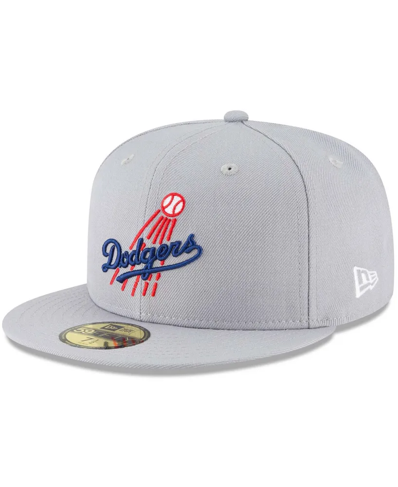 Men's Gray Los Angeles Dodgers Cooperstown Collection Wool 59FIFTY Fitted Hat