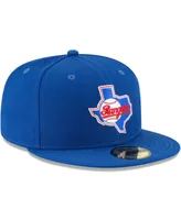 Men's Blue Texas Rangers Cooperstown Collection Wool 59FIFTY Fitted Hat