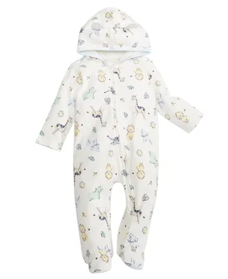 First Impressions Baby Boys Safari Footed Coverall, Created for Macy's