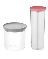 Leo 2 Piece Glass Container Set