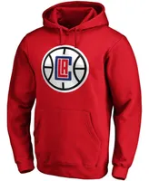 Men's Paul George Red La Clippers Team Playmaker Name and Number Pullover Hoodie