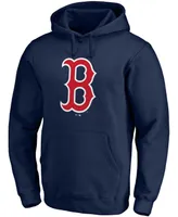 Men's Navy Boston Red Sox Official Logo Pullover Hoodie