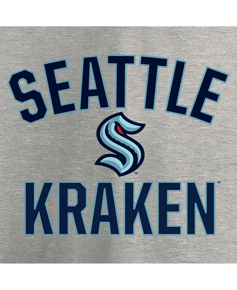 Men's Heather Gray Seattle Kraken Victory Arch Pullover Hoodie