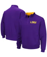 Men's Purple Lsu Tigers Tortugas Logo Quarter-Zip Pullover Jacket