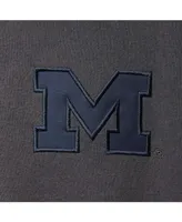 Men's Charcoal Michigan Wolverines Tortugas Logo Quarter-Zip Jacket