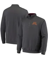 Men's Charcoal Minnesota Golden Gophers Tortugas Logo Quarter-Zip Jacket