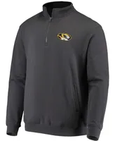 Men's Charcoal Missouri Tigers Tortugas Logo Quarter-Zip Jacket