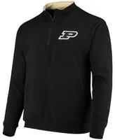 Men's Black Purdue Boilermakers Tortugas Logo Quarter-Zip Jacket