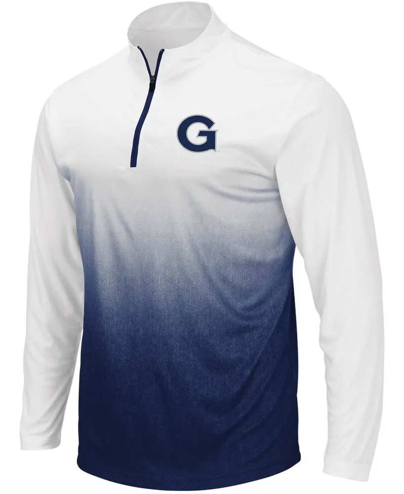 Men's Navy Georgetown Hoyas Magic Team Logo Quarter-Zip Jacket