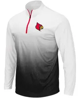 Men's Gray Louisville Cardinals Magic Team Logo Quarter-Zip Jacket