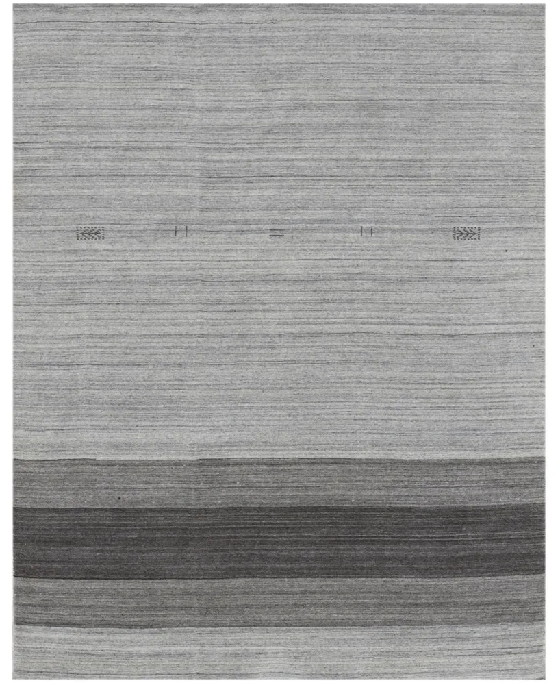 Amer Rugs Blend Bea 4' x 6' Area Rug - Silver