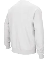 Men's White Georgetown Hoyas Arch Logo Tackle Twill Pullover Sweatshirt
