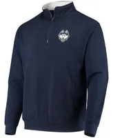 Men's Navy UConn Huskies Tortugas Logo Quarter-Zip Jacket