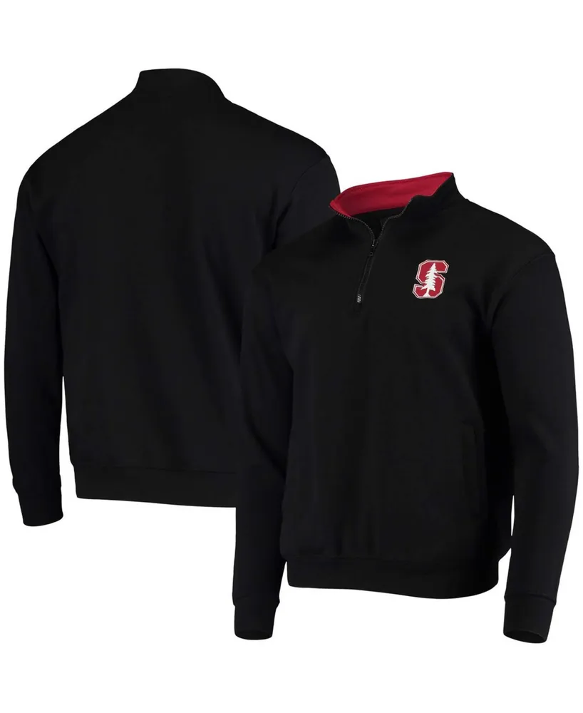 Men's Black Stanford Cardinal Tortugas Logo Quarter-Zip Jacket